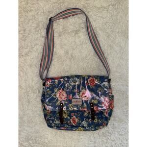 Cath Kidston Coated Canvas Flap Front Messenger Bag
